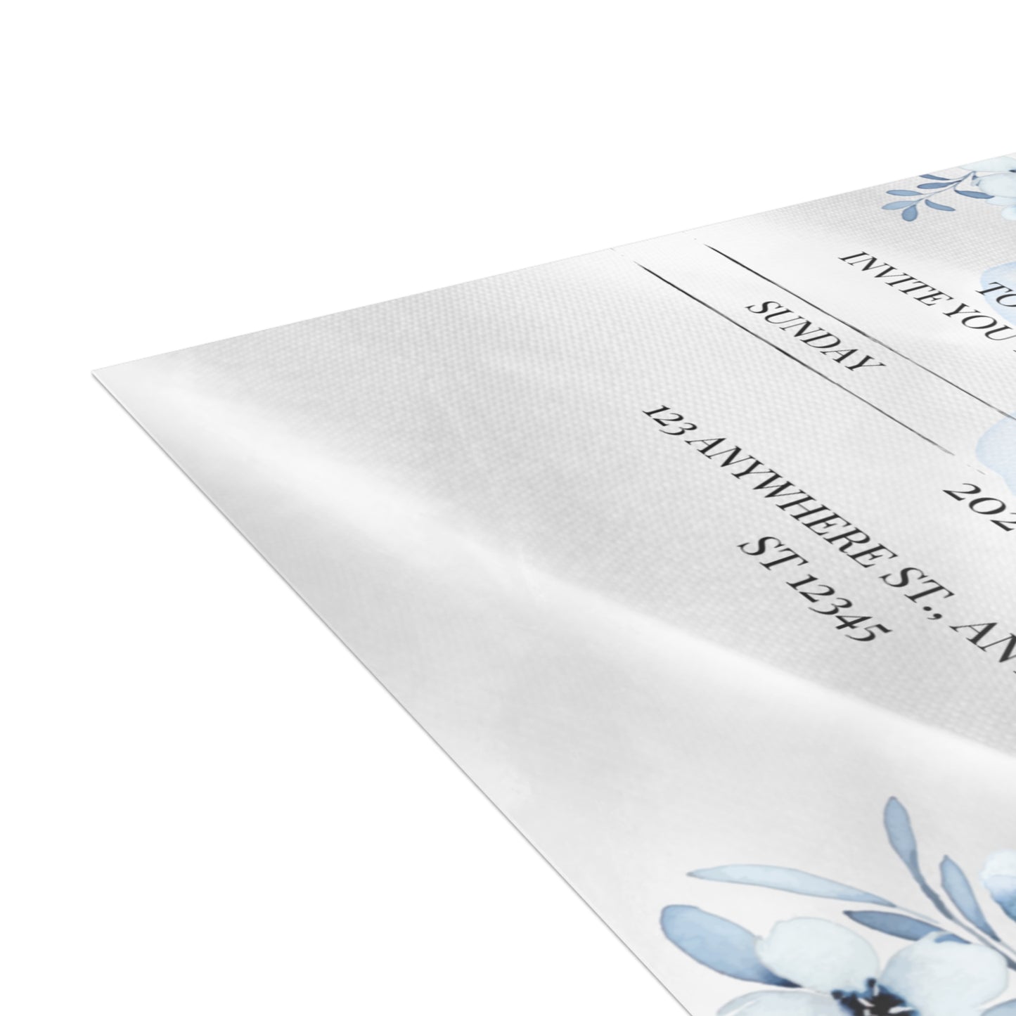 Custom Wedding Invitation with Flowers (envelopes included) - 14666