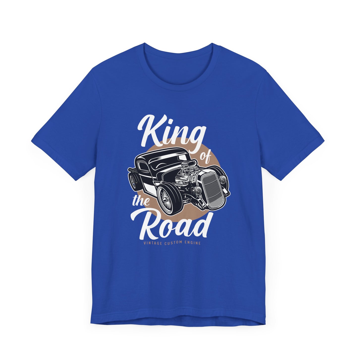 King of the Road, Vintage Custom Engine - Unisex Jersey Short Sleeve Tee