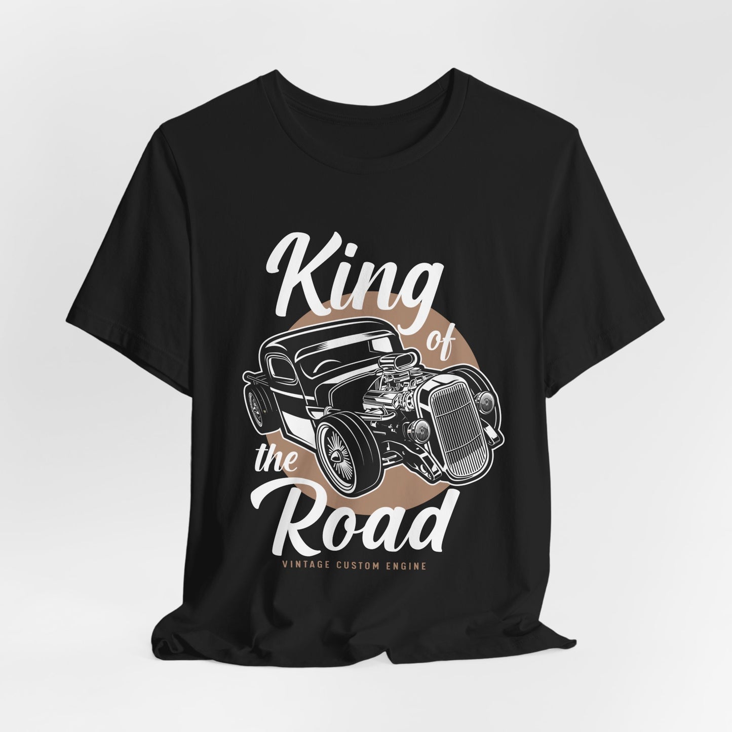 King of the Road, Vintage Custom Engine - Unisex Jersey Short Sleeve Tee - 13007