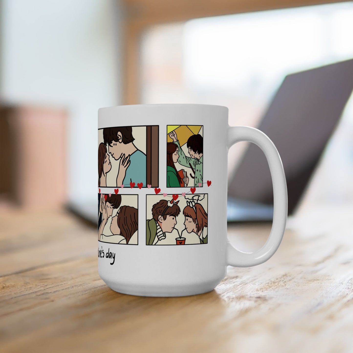 Happy Valentine's Day - Ceramic Mug, (11oz, 15oz) - 11575