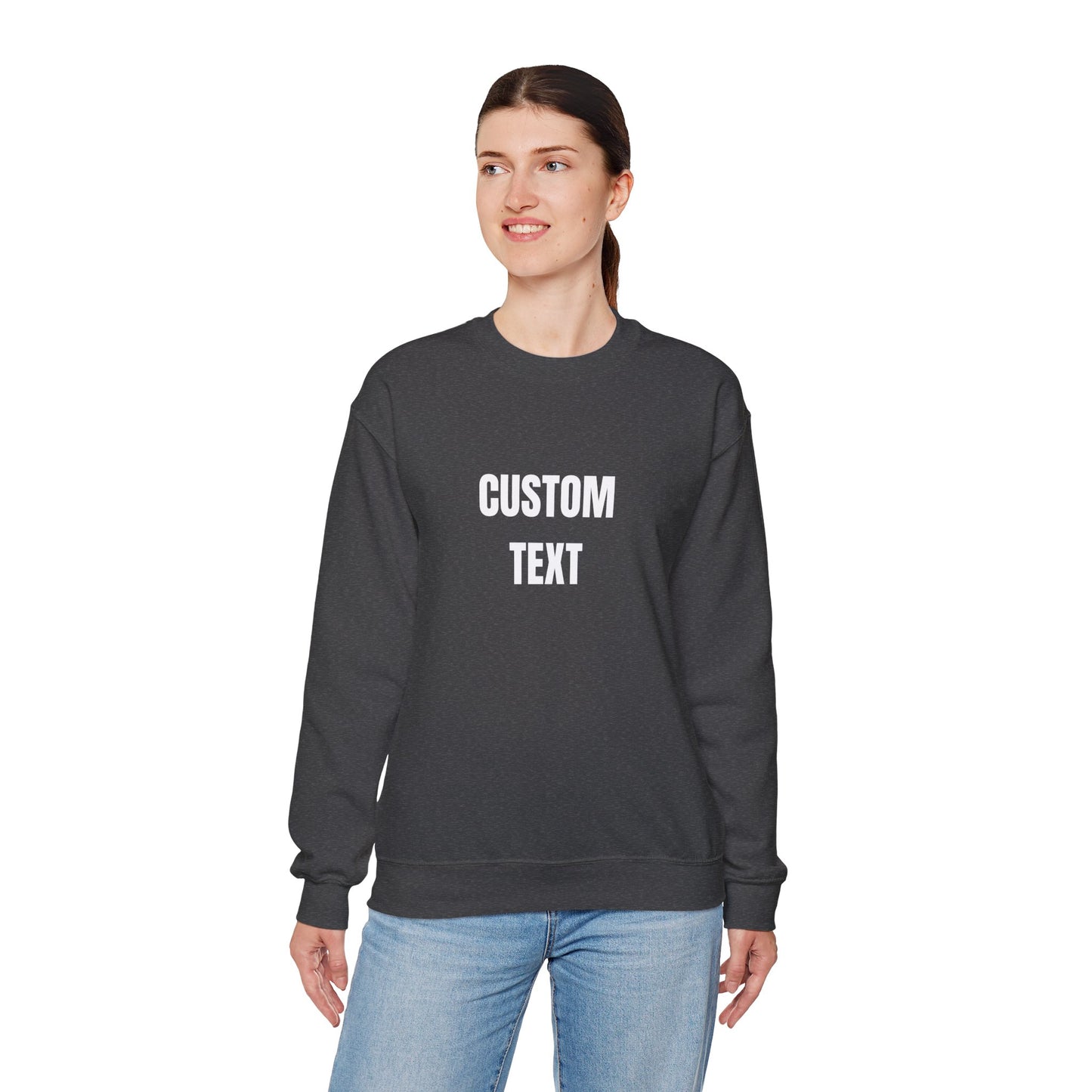 Custom Text Crewneck Sweatshirt – Personalized Unisex Pullover - 14682