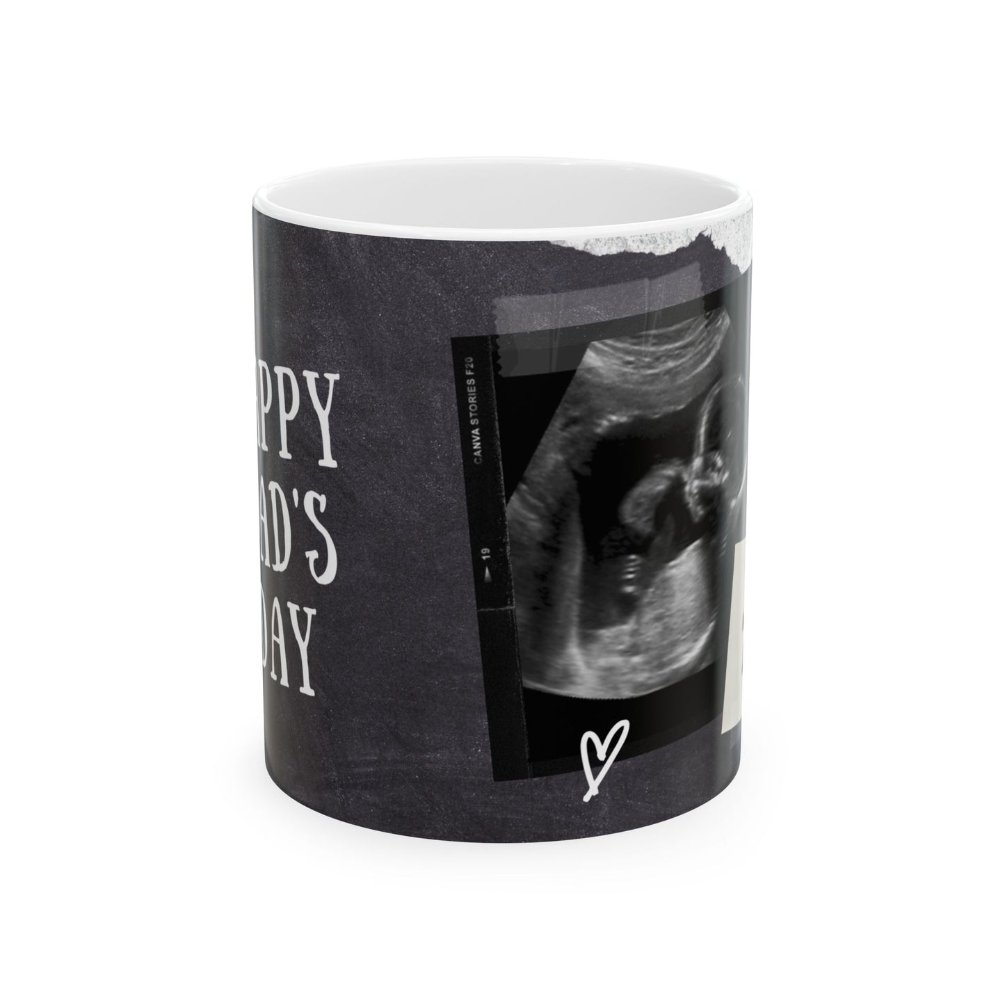 Personalized Ceramic Mug for Expecting Dads, 11oz 15oz, Baby Announcement Gift, Father's Day Present, New Dad Keepsake - 14033