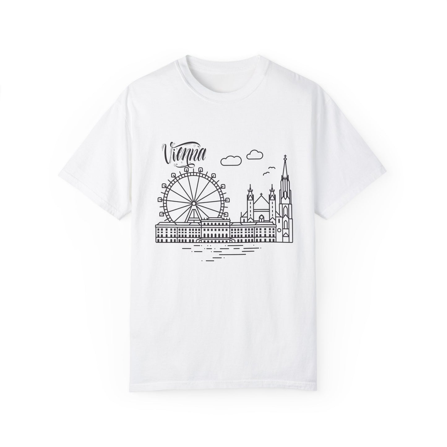 Vienna Unisex Garment-Dyed T-Shirt - Travel Souvenir Tee - 12205
