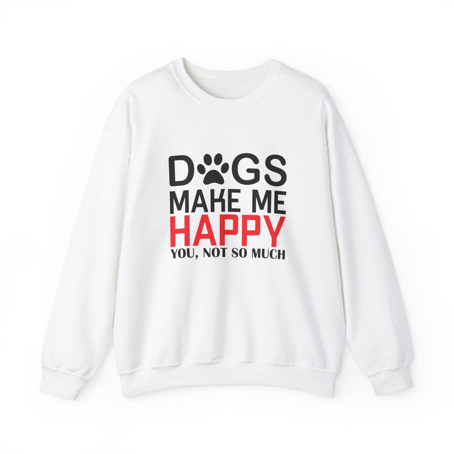 Dogs Make Me Happy - Unisex Heavy Blend™ Crewneck Sweatshirt