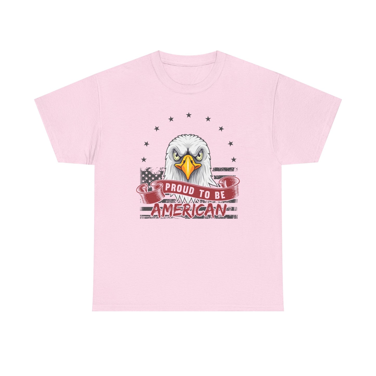 Proud to Be American Tee, Patriotic T-Shirt, USA Pride Shirt, Eagle Graphic Tee, Independence Day Gift, 4th of July Apparel - 13785