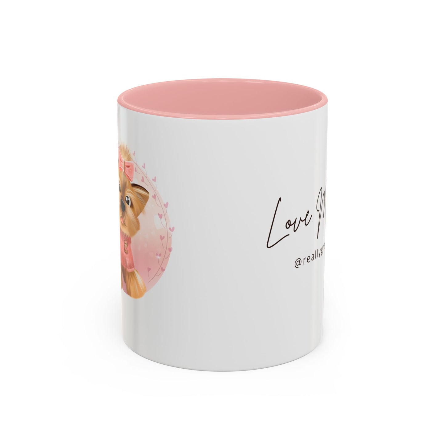 Love My Pet, Name, Customizable - Accent Coffee Mug (11, 15oz) - 11014