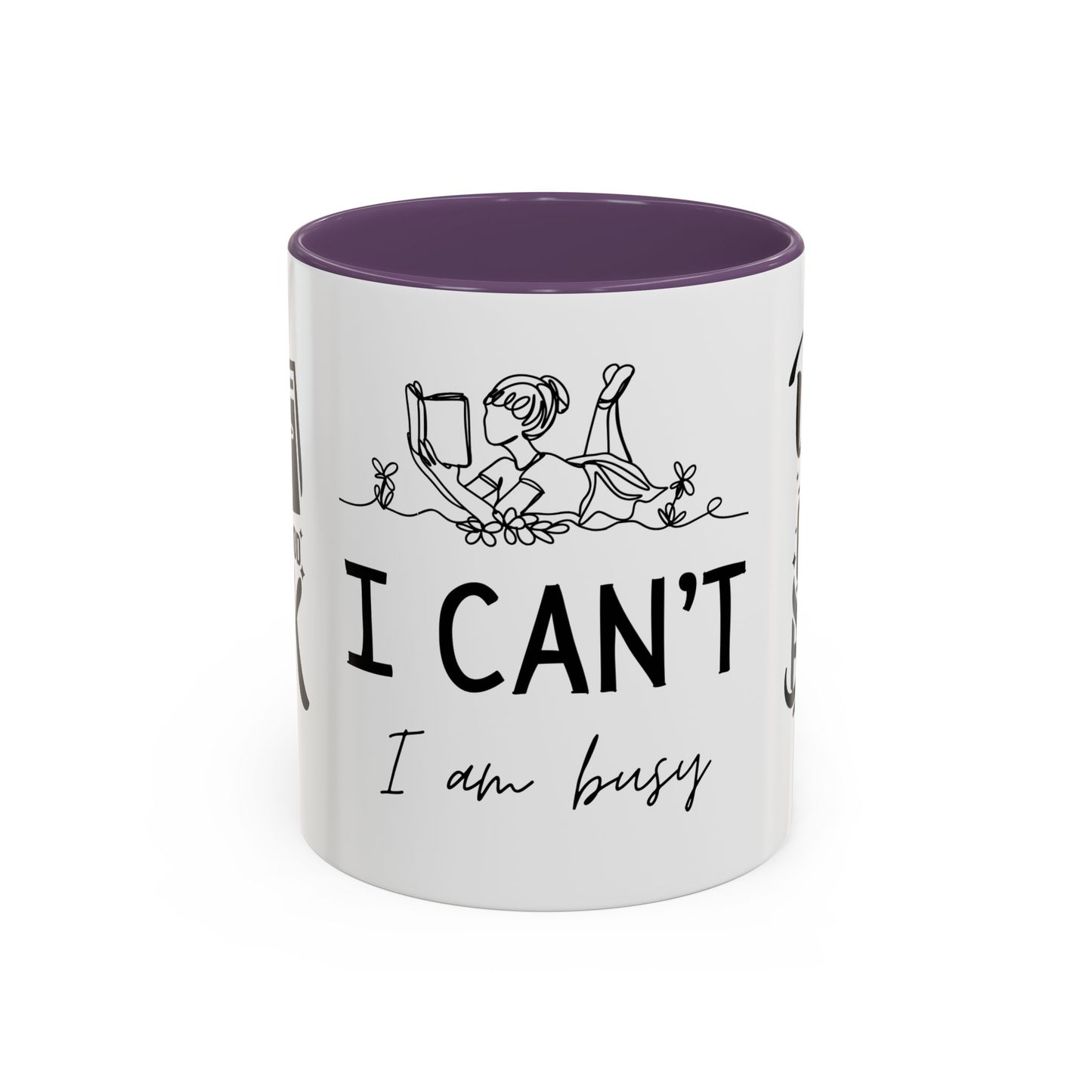 Reader, I Can't, I'm Buzy - Accent Coffee Mug (11, 15oz) - 10687