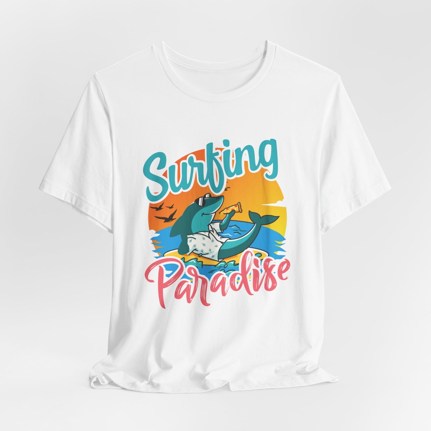 Surfing Paradise - Unisex Jersey Short Sleeve Tee - 13092