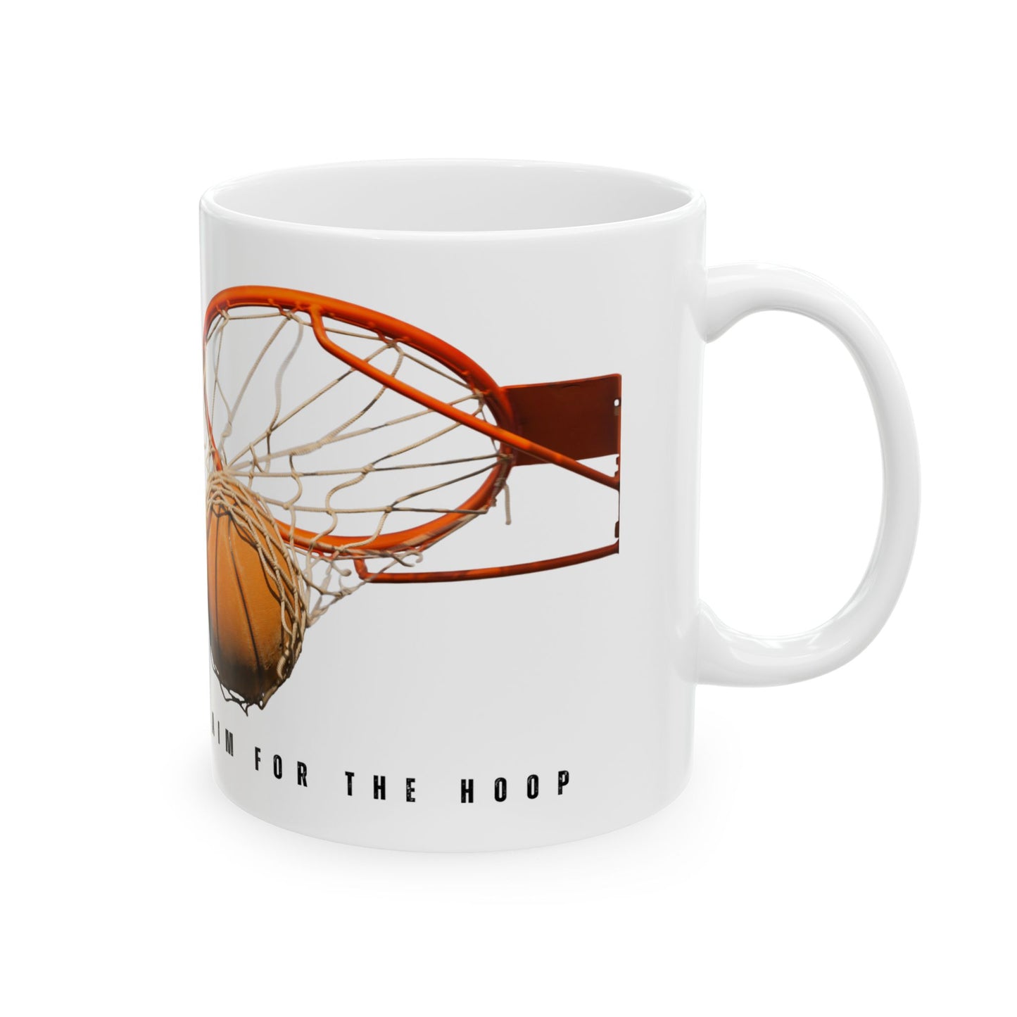 Shoot for the Stars, Aim for the Hoop, Basketball Lovers - Ceramic Mug (11oz, 15oz) - 10135