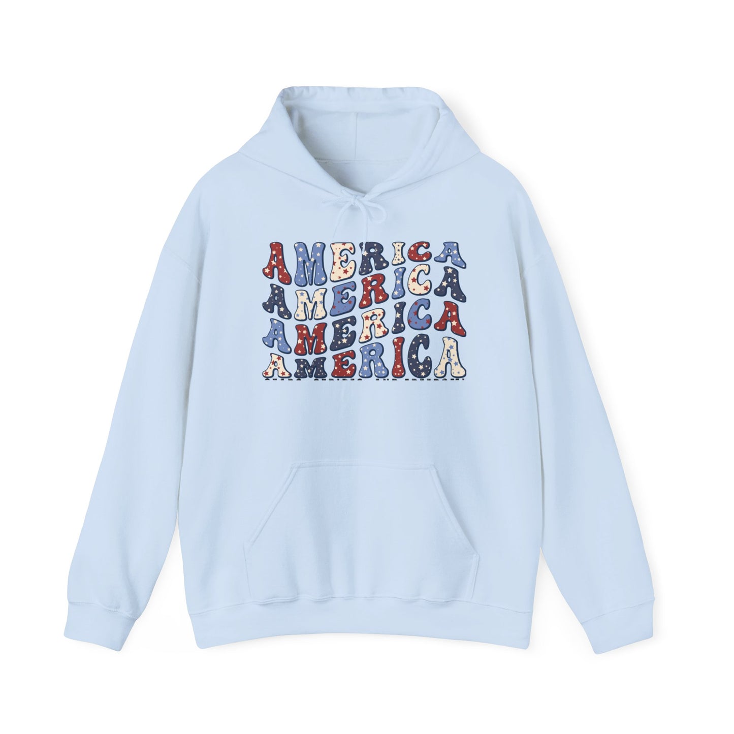 July 4, America - Unisex Heavy Blend™ Hooded Sweatshirt