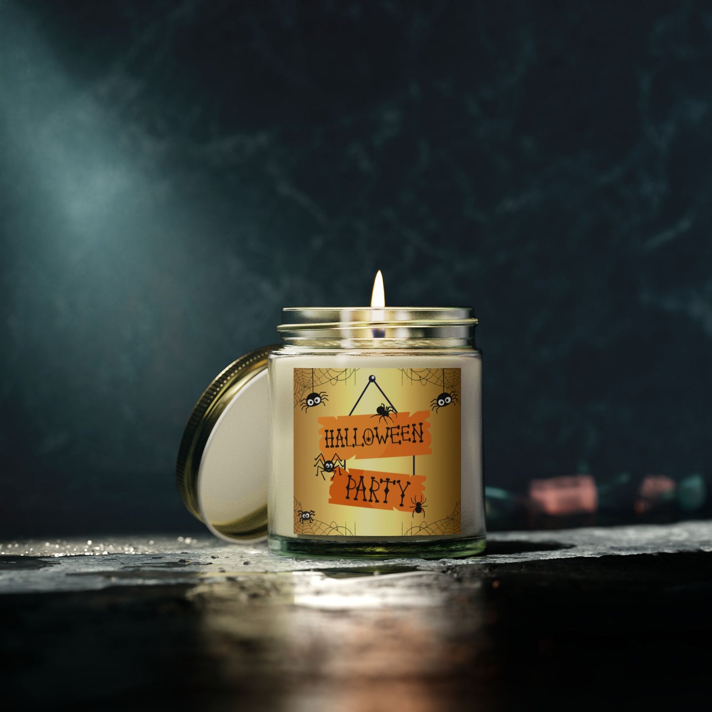 Halloween Party - Scented Coconut Apricot Candles (4oz, 9oz)