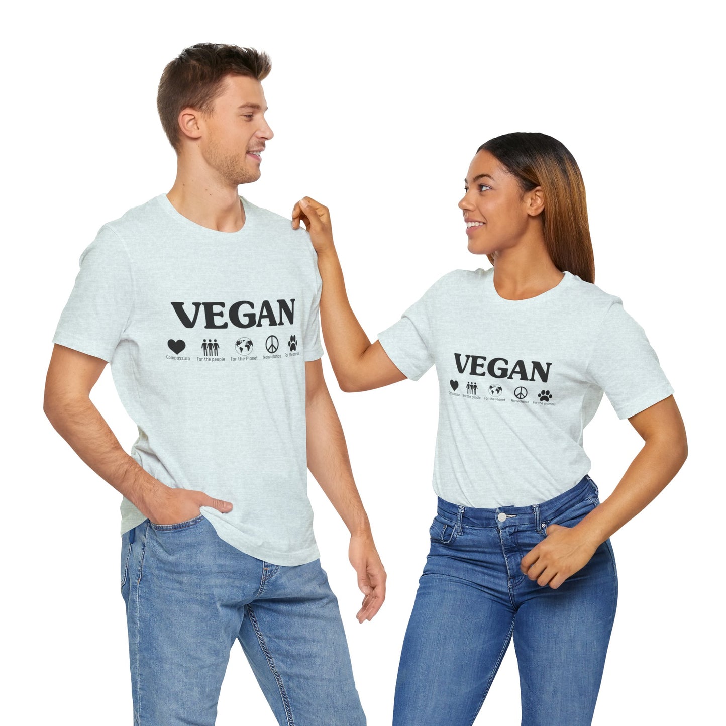 Vegan - Unisex Jersey Short Sleeve Tee