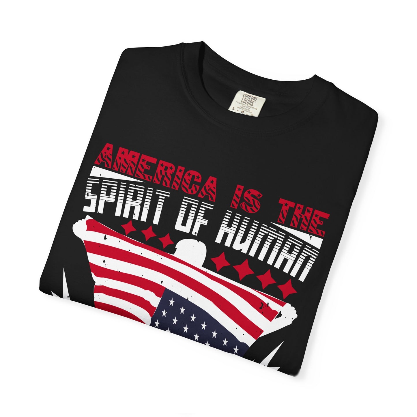 Patriotic Unisex T-Shirt - Spirit of Human Exploration, Independence Day Gift, July 4th Celebration Wear, American Pride Tee - 13792