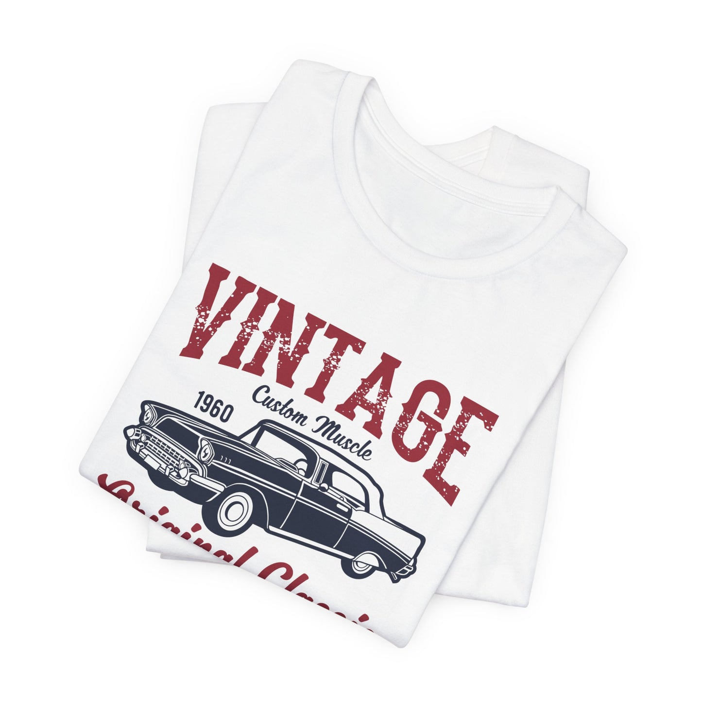 Vintage Custom Muscle, Original Classic - Unisex Jersey Short Sleeve Tee