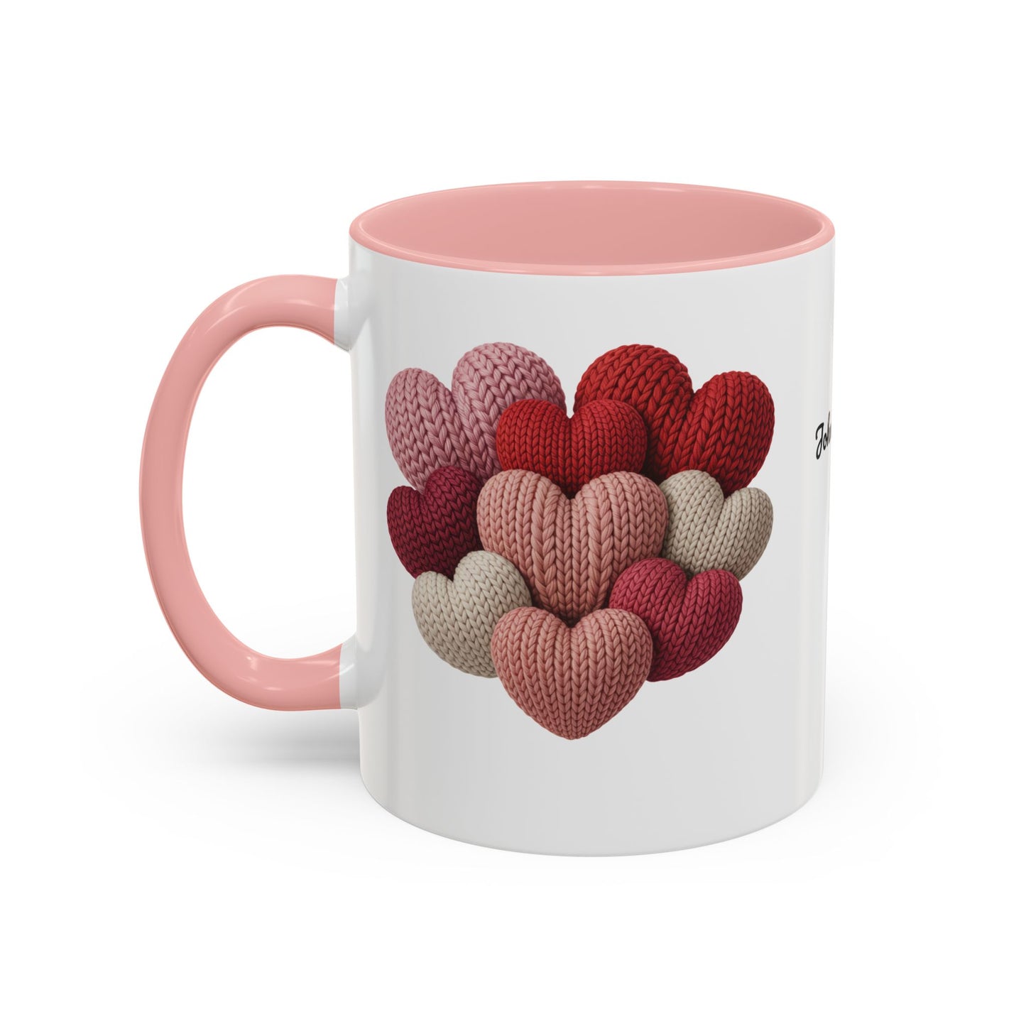 Valentine’s Hearts Personalized Mug — Custom Names & Established Date (11oz / 15oz) - 14745