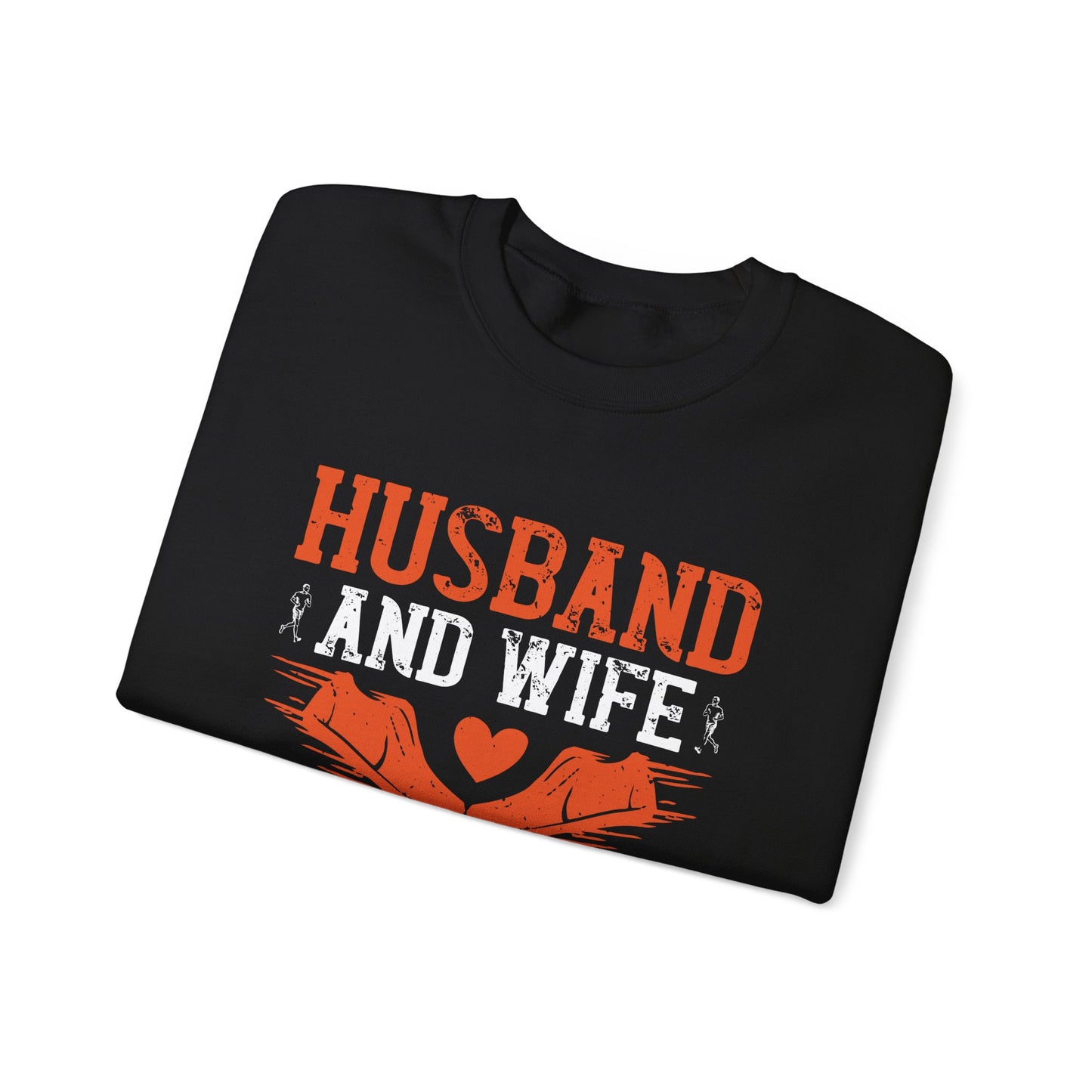 Husband & Wife, Running Partners For Life - Unisex Heavy Blend™ Crewneck Sweatshirt