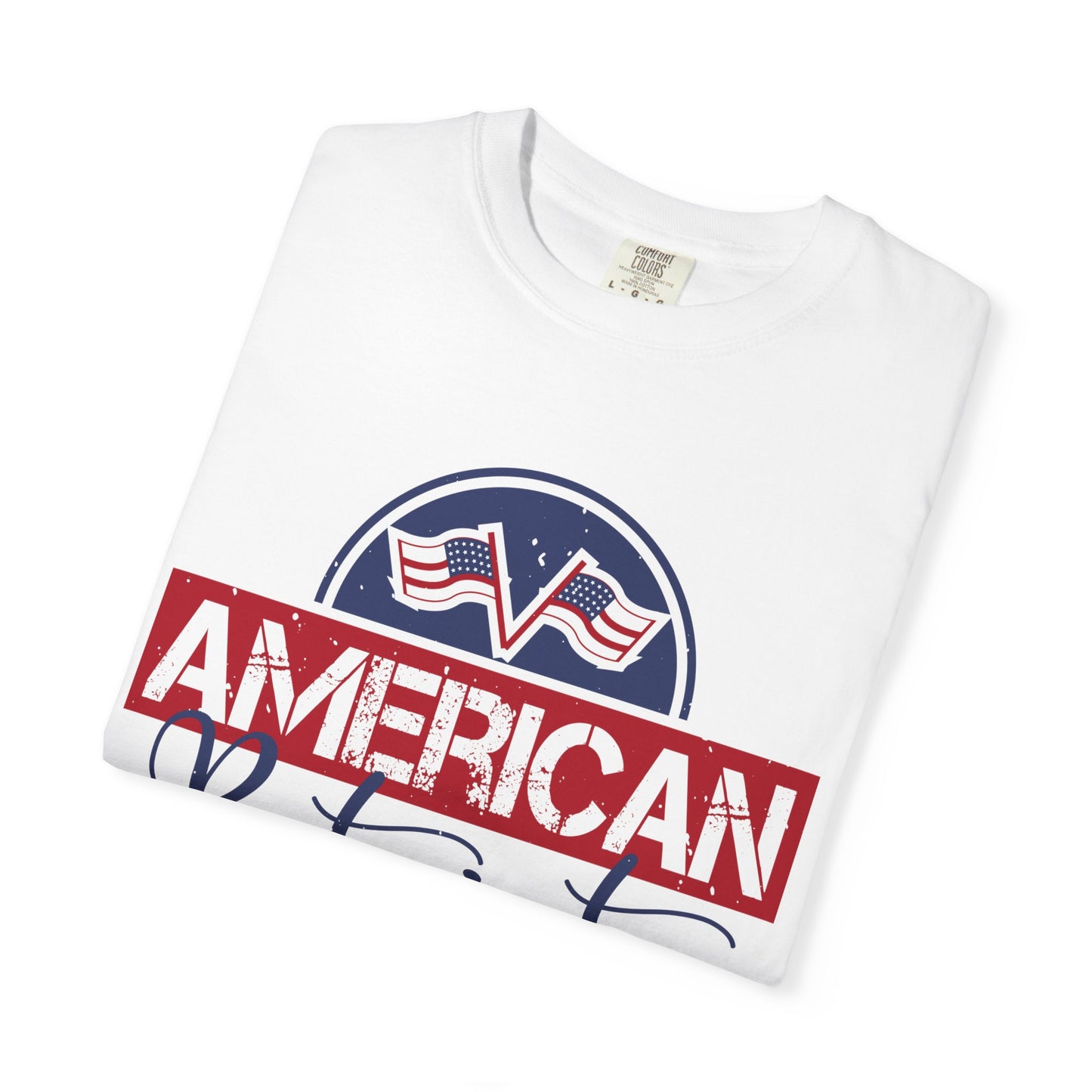 American Patriot Garment-Dyed T-Shirt, USA Pride Tee, 4th of July Shirt, Americana Apparel, Unisex Casual Wear - 13813