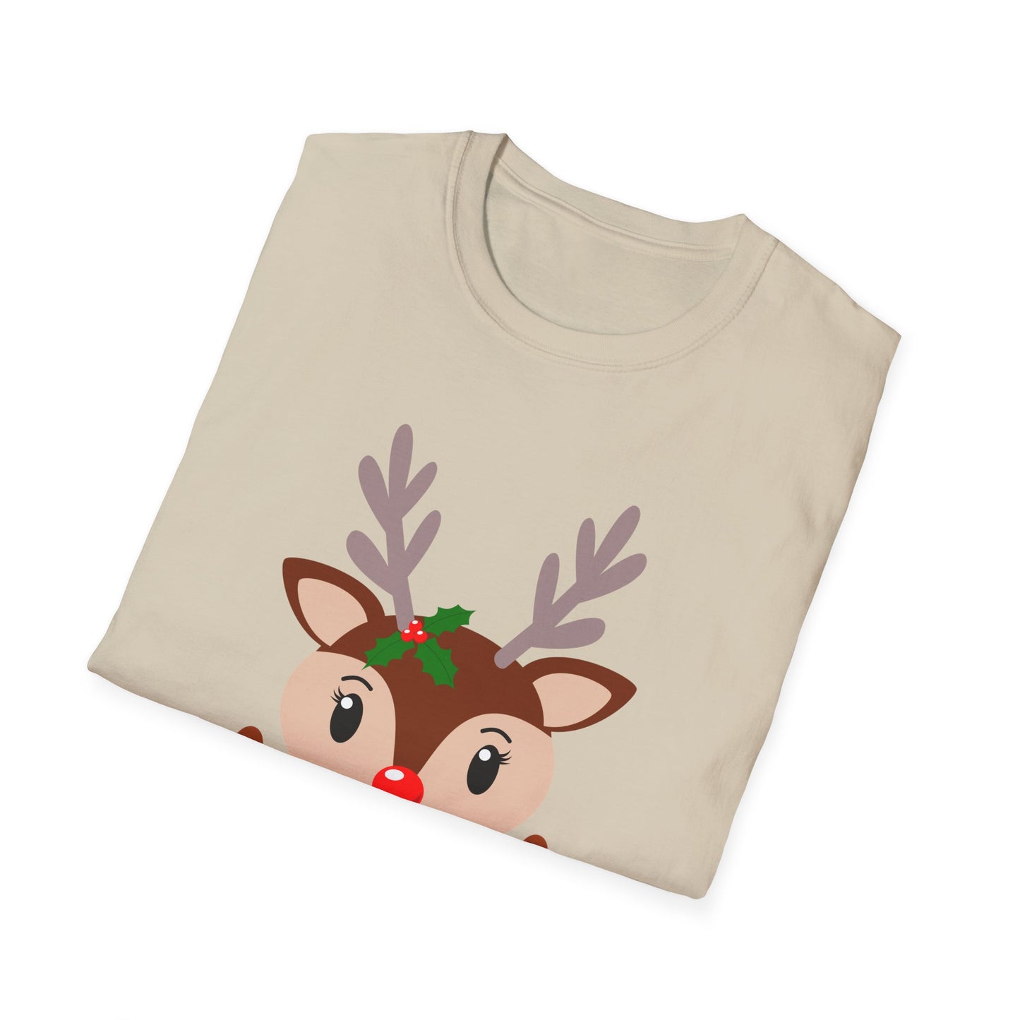 Reindeer, Merry Christmas - Unisex Softstyle T-Shirt