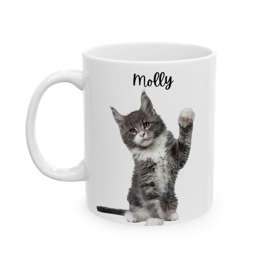 Personalised Cat Ceramic Mug, 11oz, 15oz - 14195