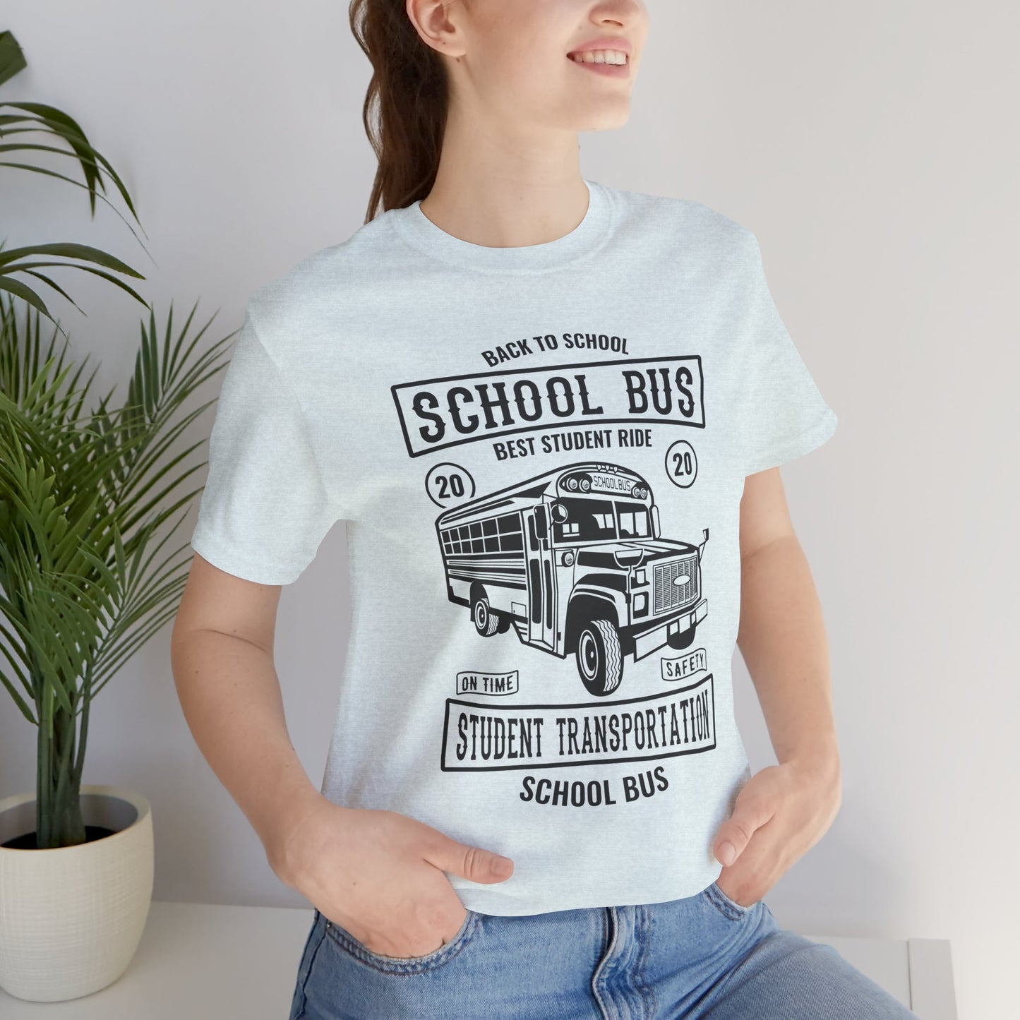 School Bus, Best Student Ride - Unisex Jersey Short Sleeve Tee - 12696