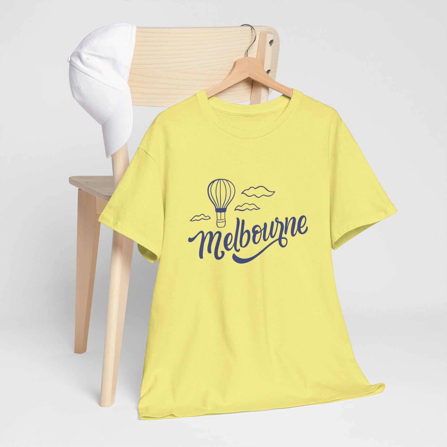 Melbourne Hot Air Balloon Unisex Heavy Cotton Tee - 12142
