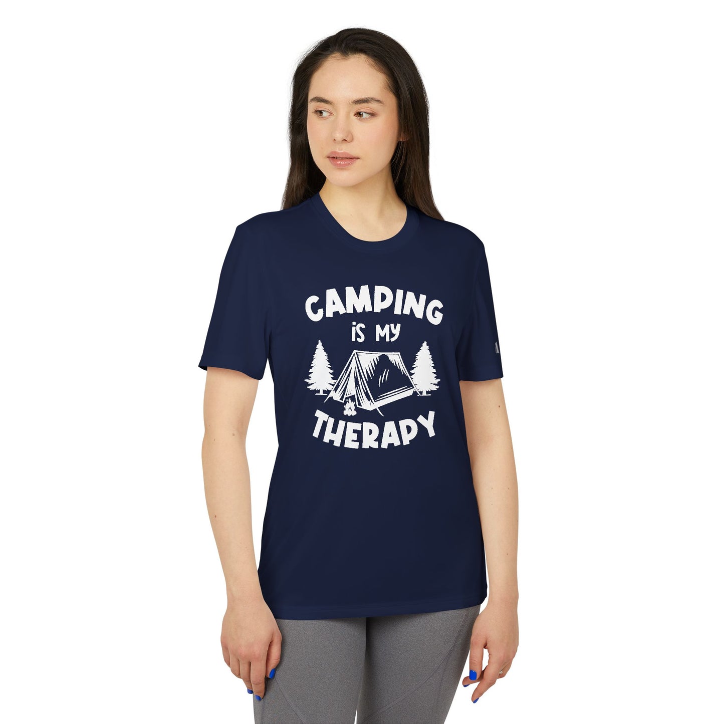 Camping Is My Therapy - Adidas Unisex Sport T-shirt