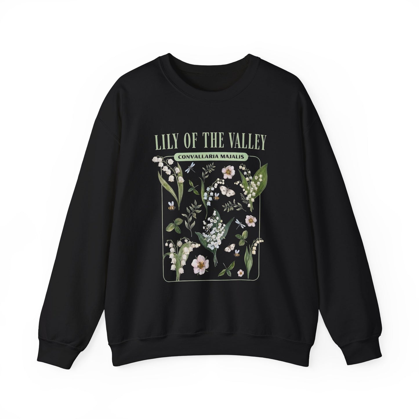 Lily of the Valley Floral Sweatshirt – Botanical Crewneck | May Birth Flower Gift - 14892