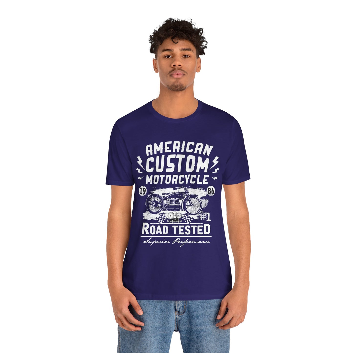 American Custom Motorcycle - Unisex Jersey Short Sleeve Tee - 13402