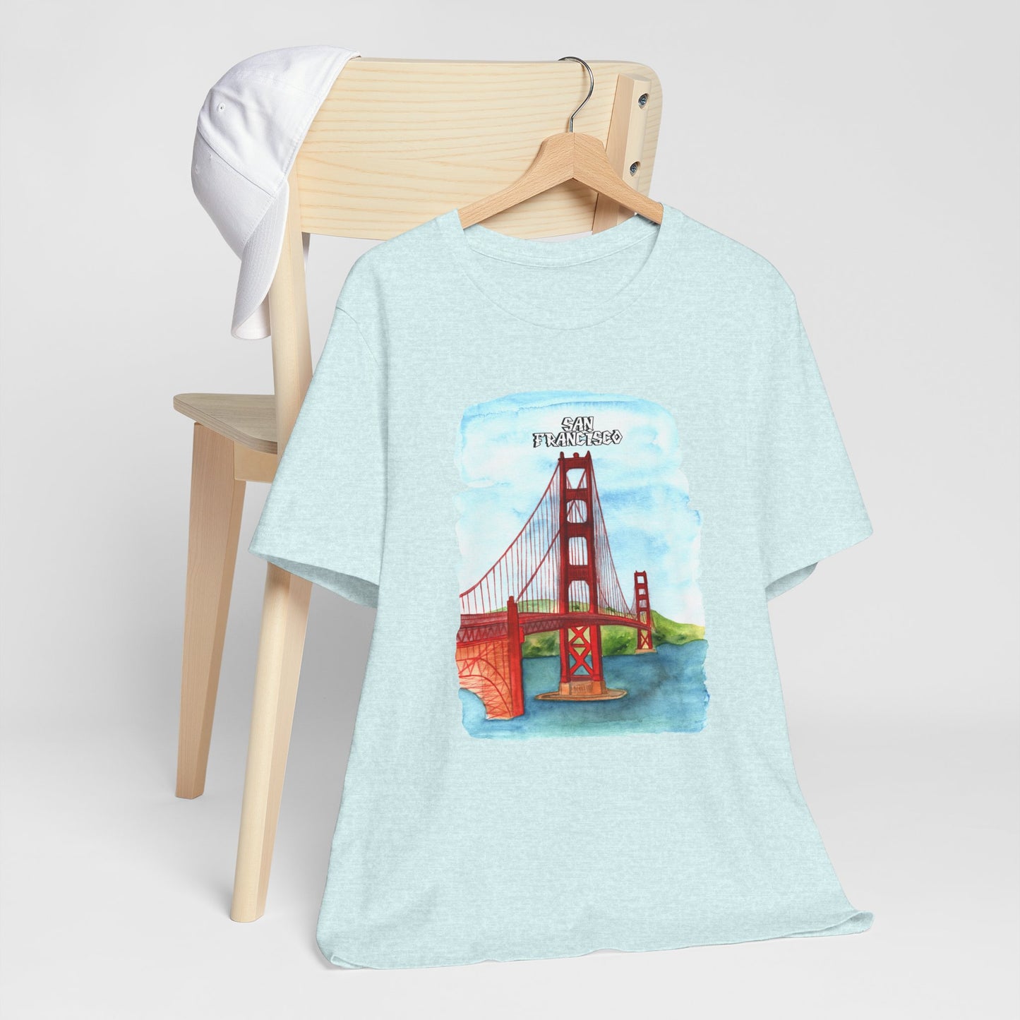 San Francisco Golden Gate Bridge Tee - Unisex Short Sleeve Jersey Shirt for Travel Lovers - 12203