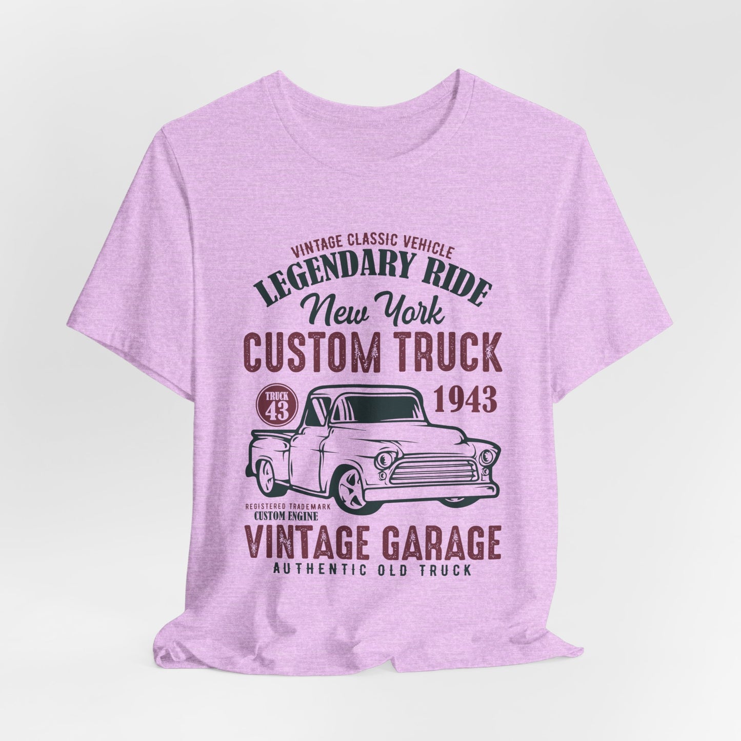 Vintage Classic Vehicle, Legendary Ride, New York Custom Truck - Unisex Jersey Short Sleeve Tee - 13033