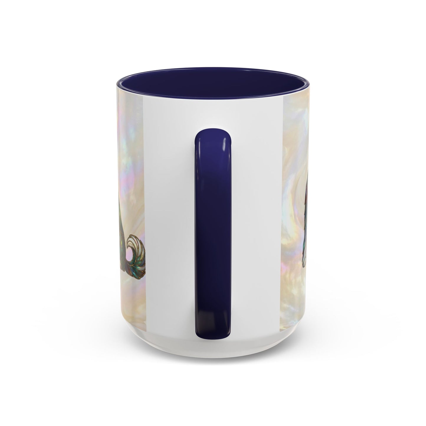 English Sheepdog Accent Coffee Mug -Stained Glass Style (11/15oz) - 14631