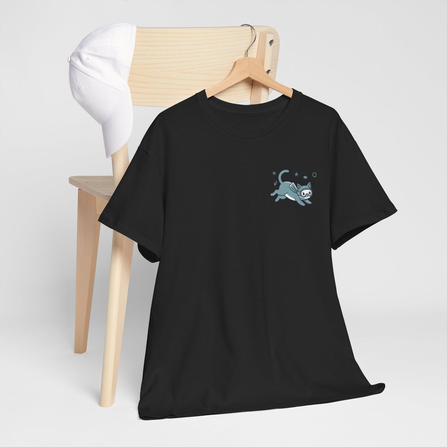 Sea Cats T-Shirt — Cute Underwater Cat Graphic Tee, Ocean Cat Lover Gift - 14869