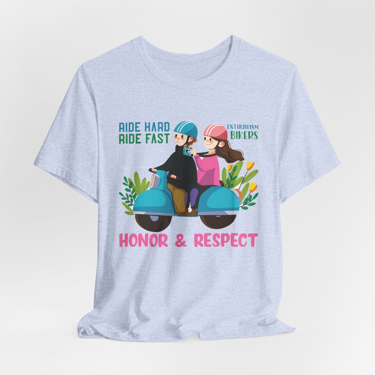 Bikers: Ride Hard, Ride Fast  - Unisex Jersey Short Sleeve Tee - 13611