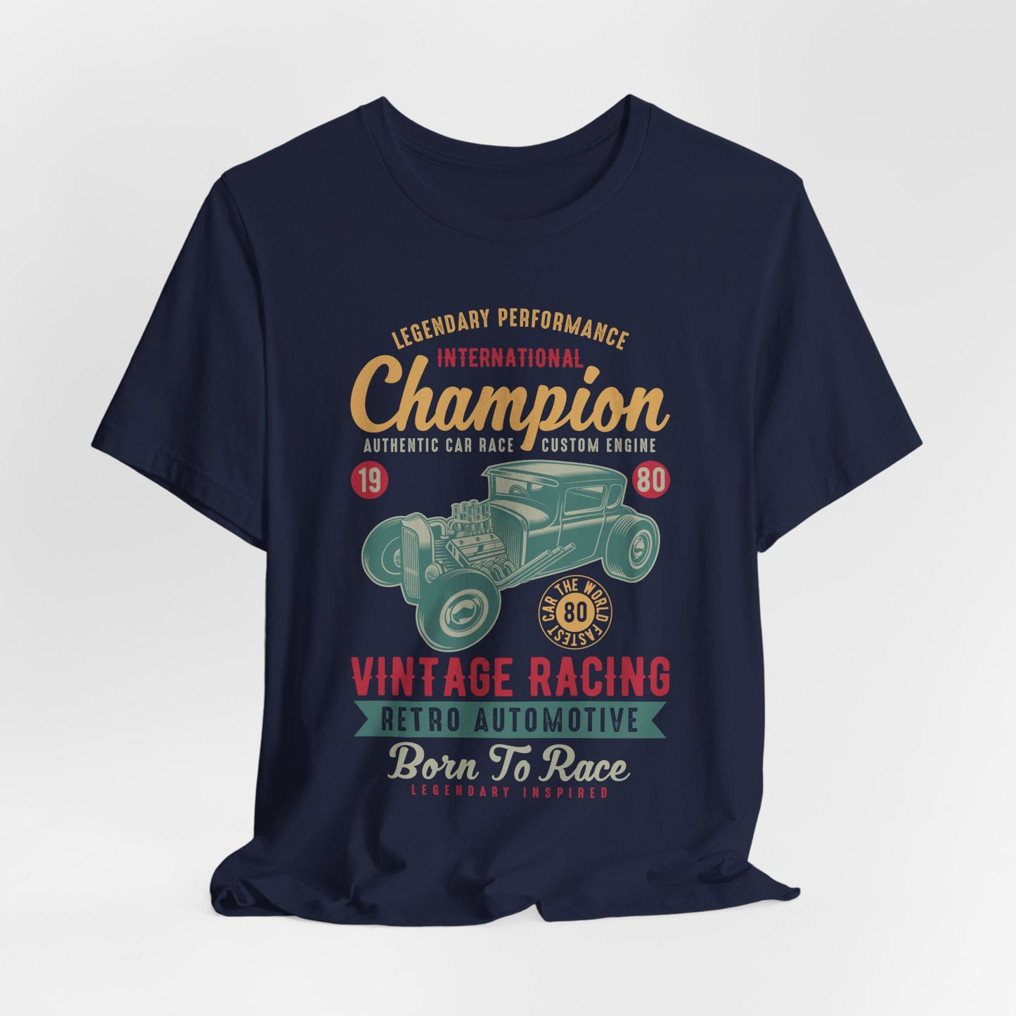 Legendary Performance, Vintage Racing, Retro Automotive - Unisex Jersey Short Sleeve Tee - 12954