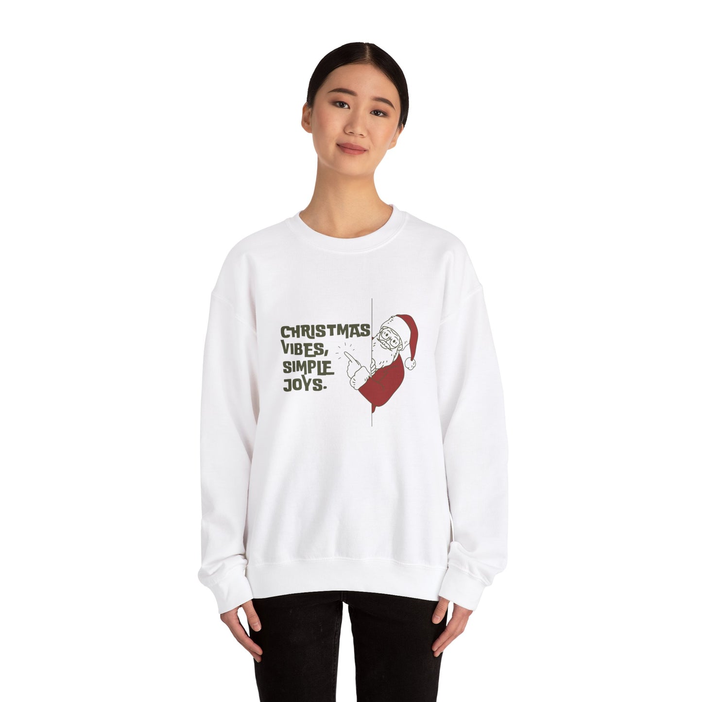 Christmas Vibes, Simple Joys - Unisex Heavy Blend™ Crewneck Sweatshirt