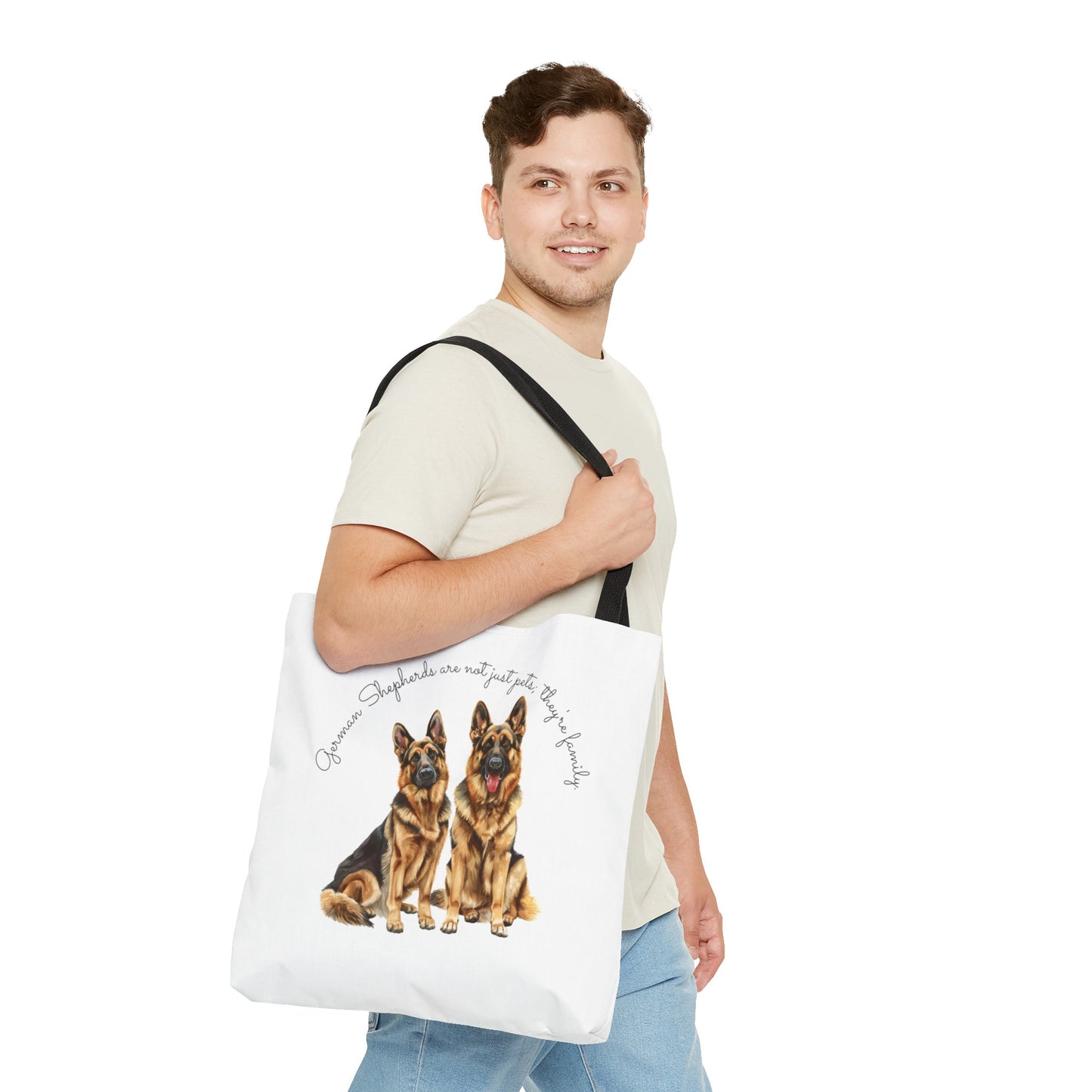 German Shepherds are not just pets; they're family - Tote Bag