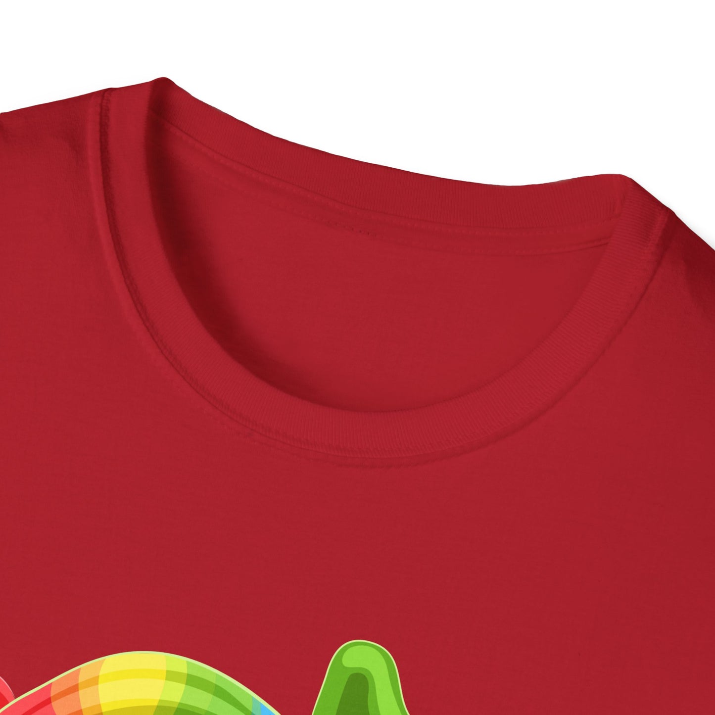 Unique Colorful Chameleon Unisex Softstyle T-Shirt - I'm Unique - 11823