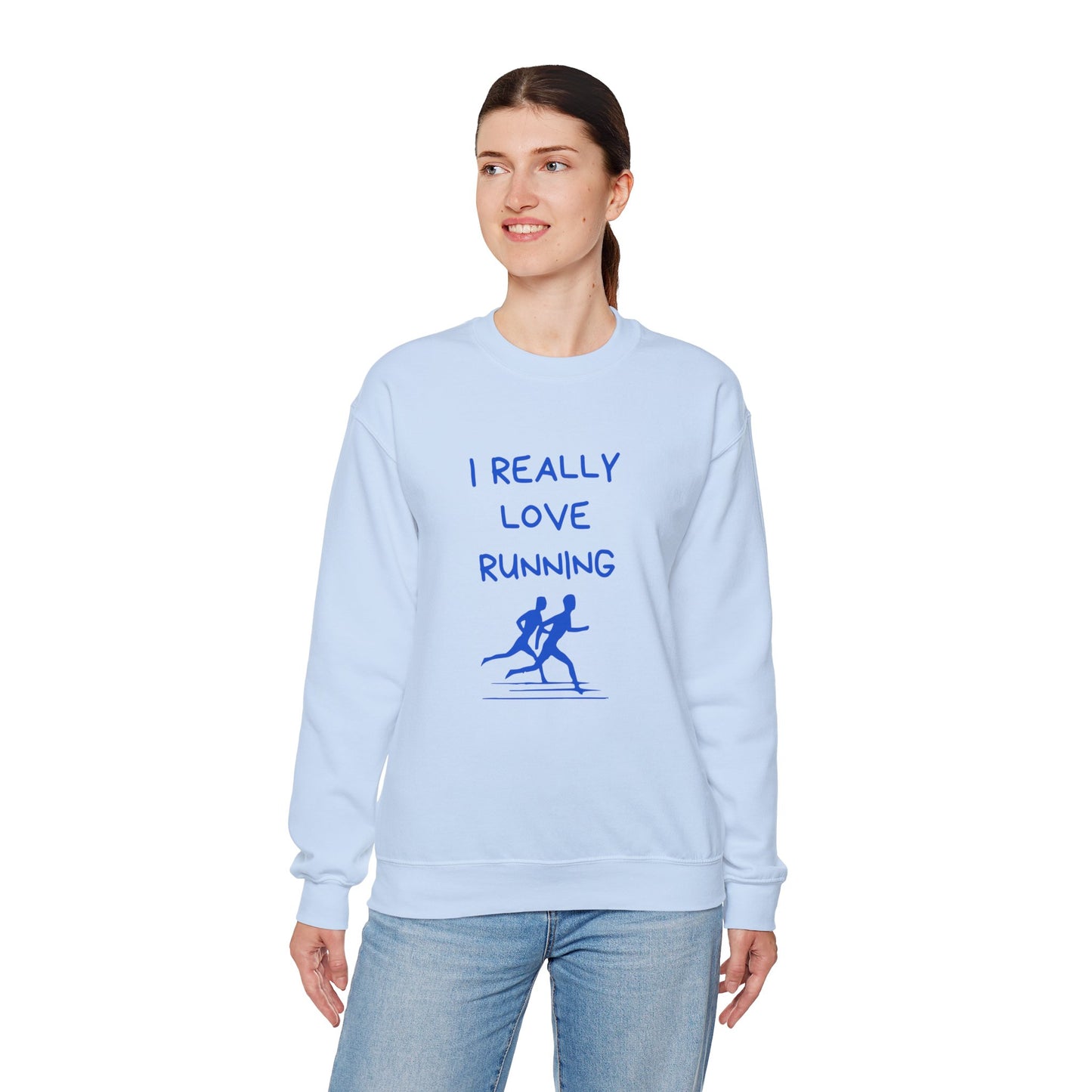 I Really Love Running - Unisex Heavy Blend™ Crewneck Sweatshirt