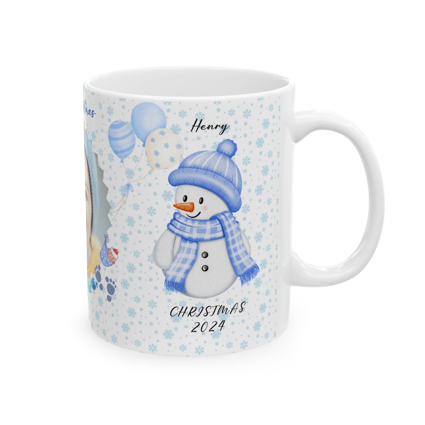 First Christmas. Baby Boy, Customizable - Ceramic Mug, (11oz, 15oz) - 10000