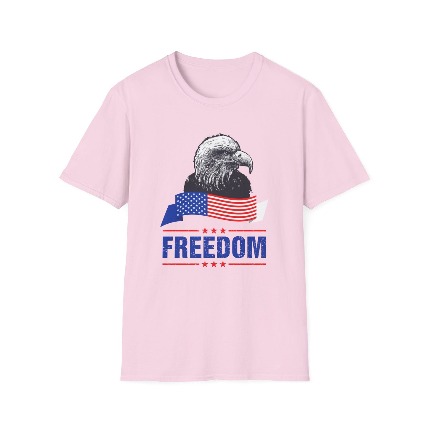 Eagle Freedom T-Shirt - Patriotic Tee for Independence Day, Memorial Day, Veteran's Day, Casual Wear, Gift for Freedom Lovers - 13738