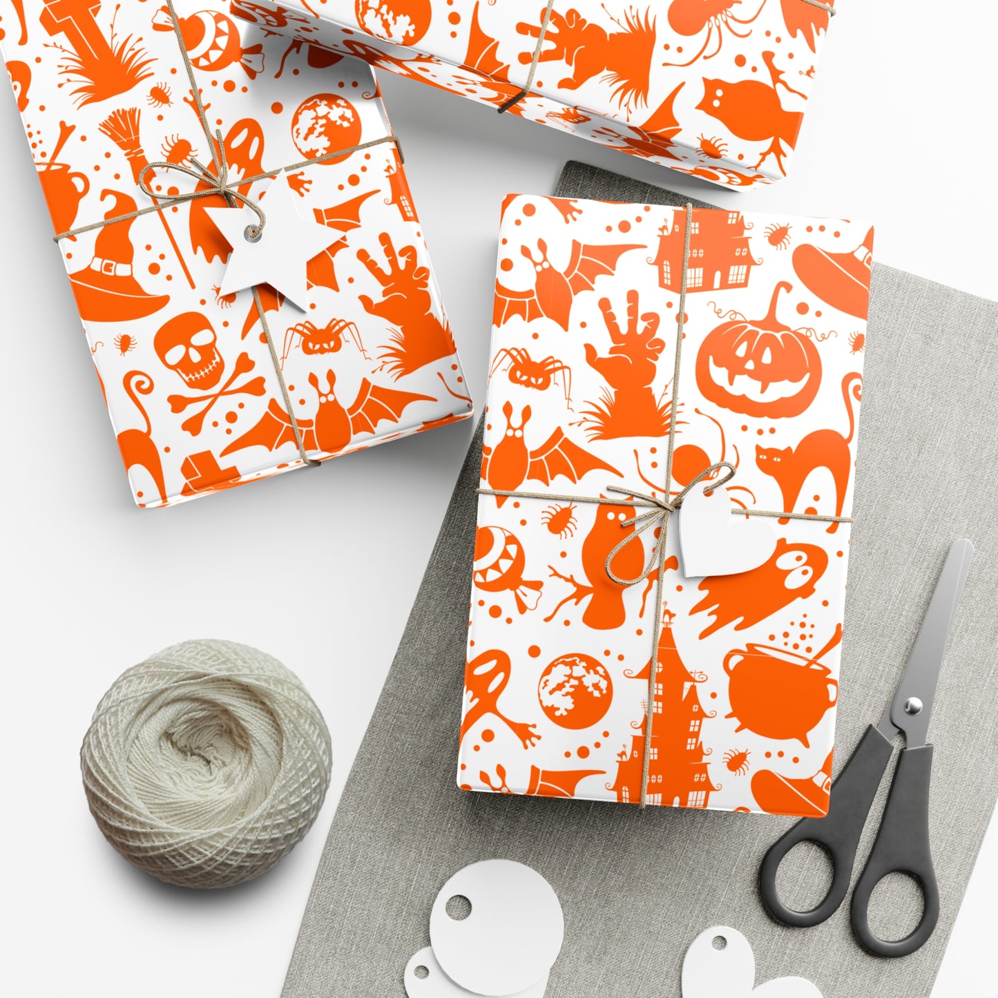 Orange Halloween - Gift Wrap Papers