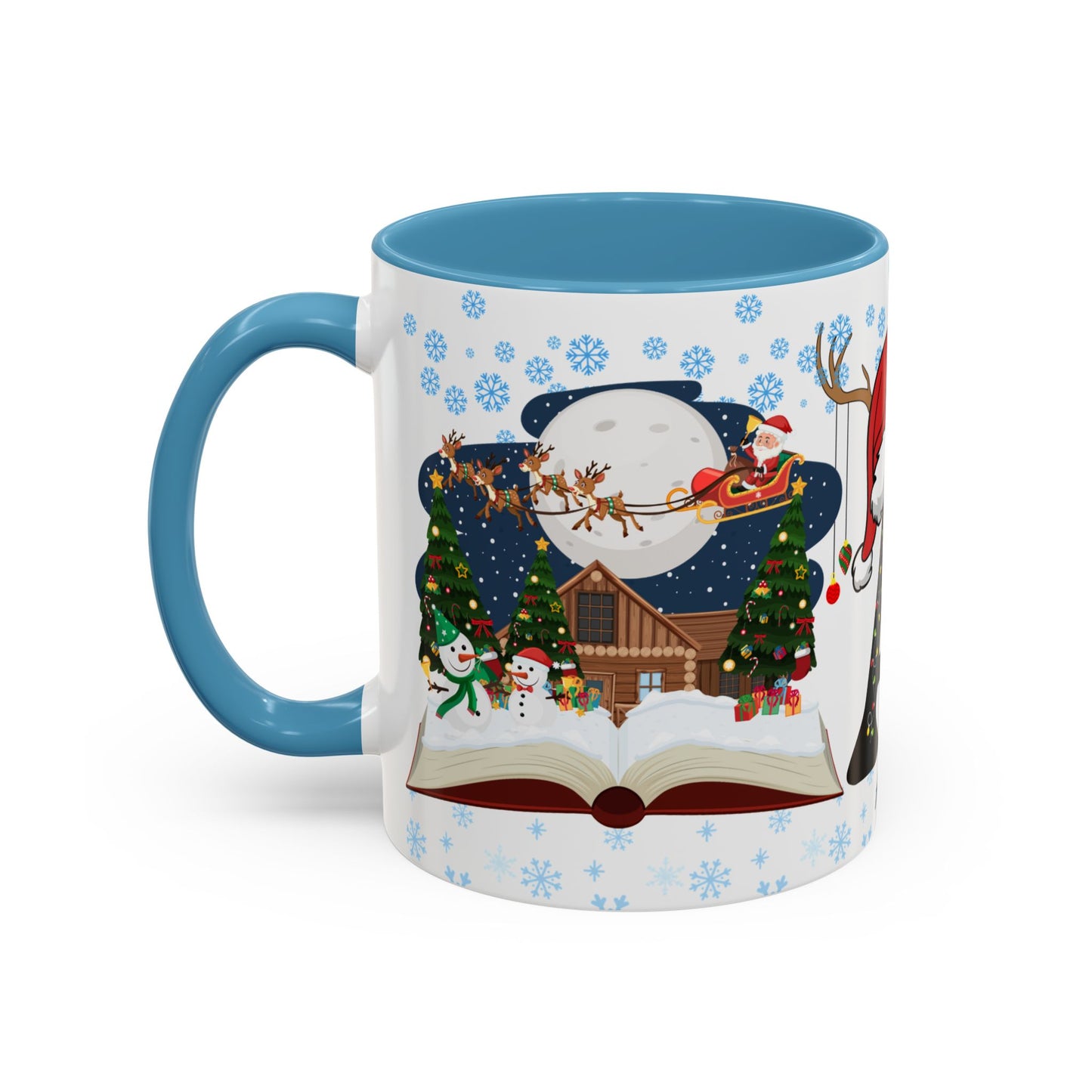 Christmas Letter A for Aaron, Customizable - Accent Coffee Mug (11, 15oz)