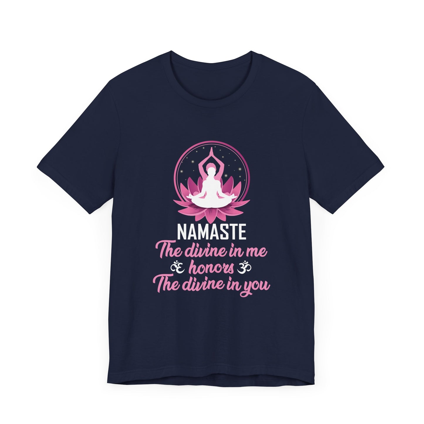 Yoga: Namaste, The Divine In Me & Honor, The Divine In You - Unisex Jersey Short Sleeve Tee - 12535