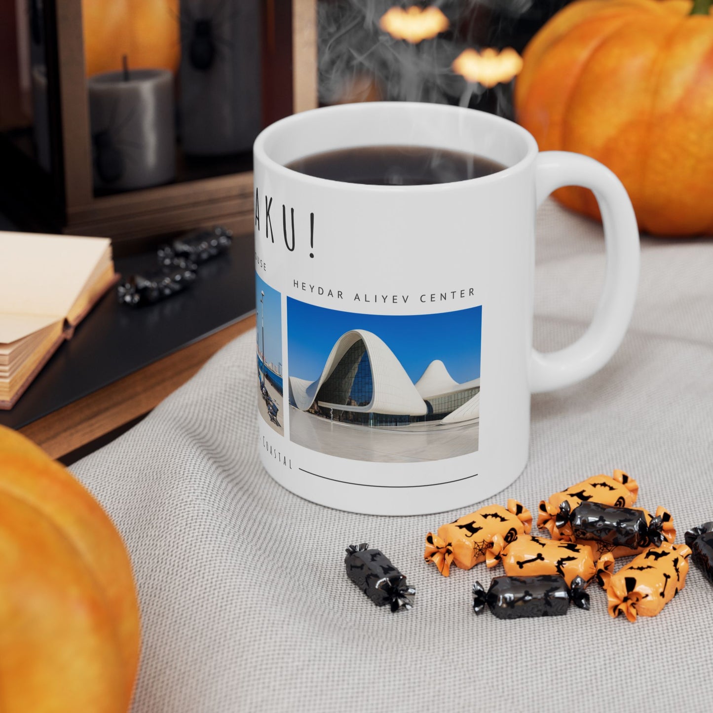 Hello Baku! Scenic Ceramic Mug - 11oz & 15oz - Perfect Gift for Travelers & City Lovers - 12237