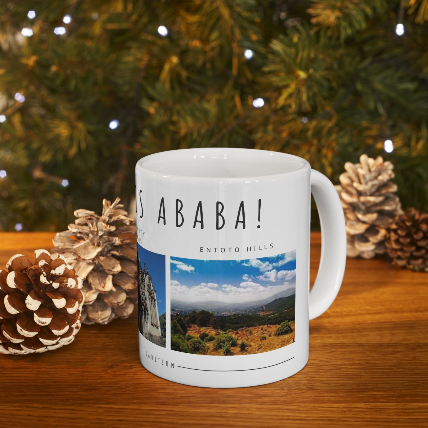 Hello, Addis Ababa! Ceramic Mug - 11oz & 15oz | Gift for Travelers & Culture Enthusiasts - 12177