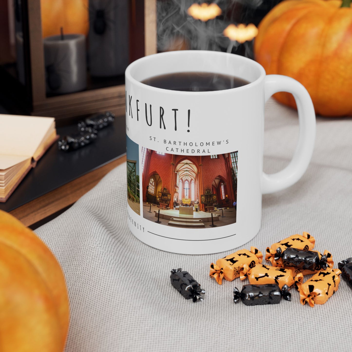 Hello, Frankfurt! Ceramic Mug - 11oz/15oz - Perfect Gift for Travel Lovers - 12172