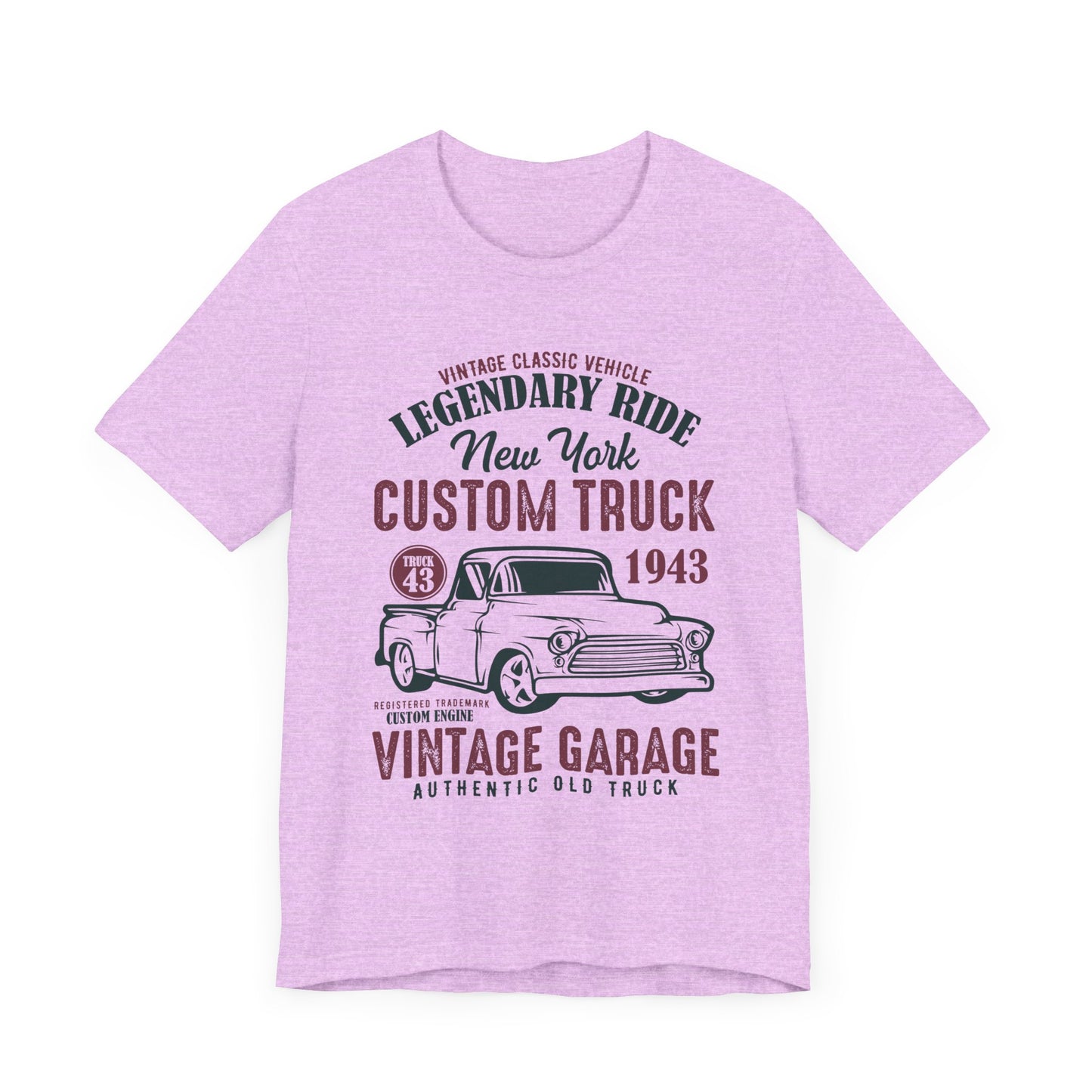Vintage Classic Vehicle, Legendary Ride, New York Custom Truck - Unisex Jersey Short Sleeve Tee - 13033