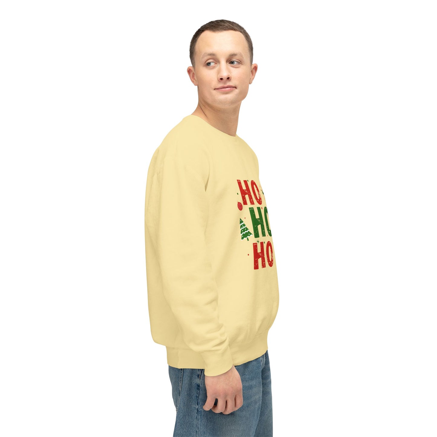 Ho Ho Ho - Unisex Lightweight Crewneck Sweatshirt - 10527
