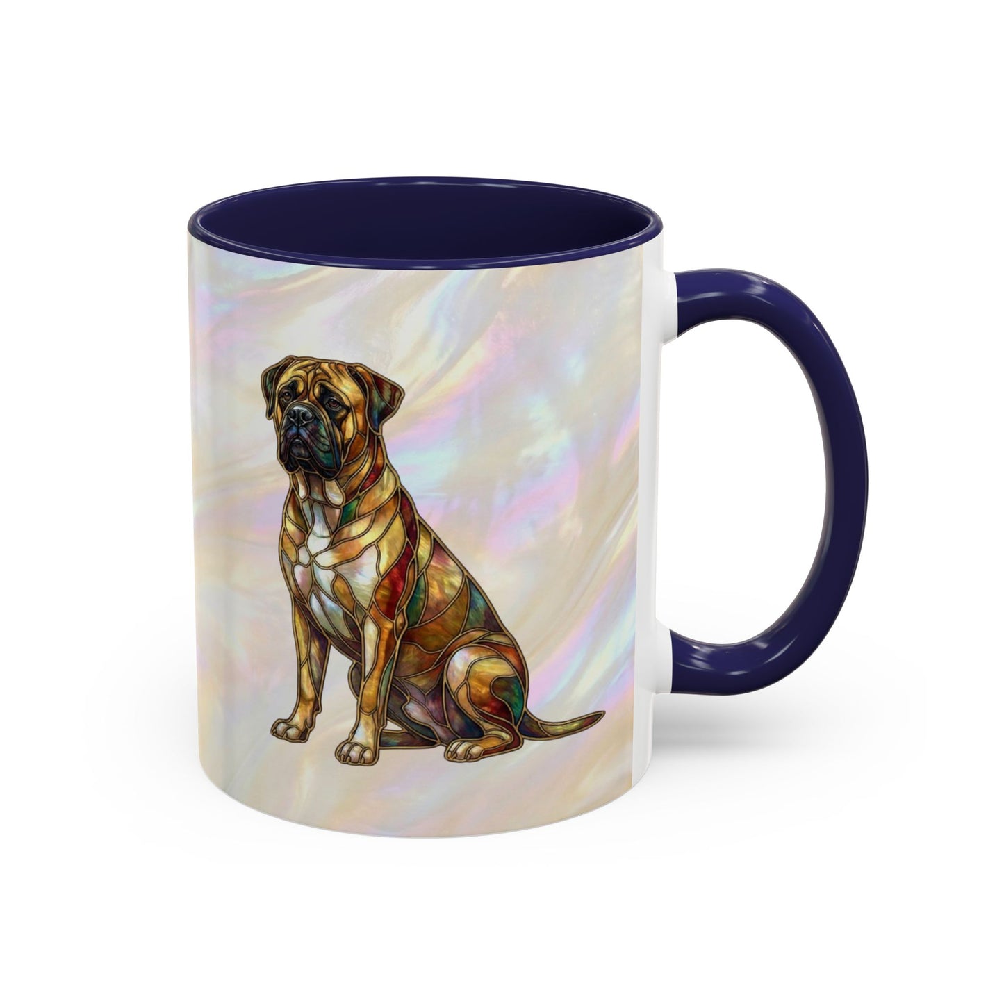 Bull Mastiff Accent Coffee Mug -Stained Glass Style (11/15oz) 14622