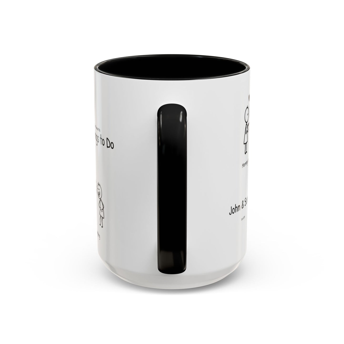 Our Favorite Things to Do Valentine’s Mug – Cozy Couples Illustrated Accent Coffee Mug - 14705